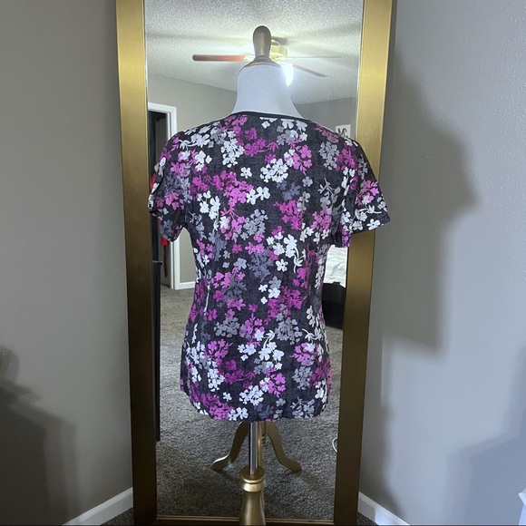 MED COUTURE tangled flowers Valerie print top - Picture 3 of 6
